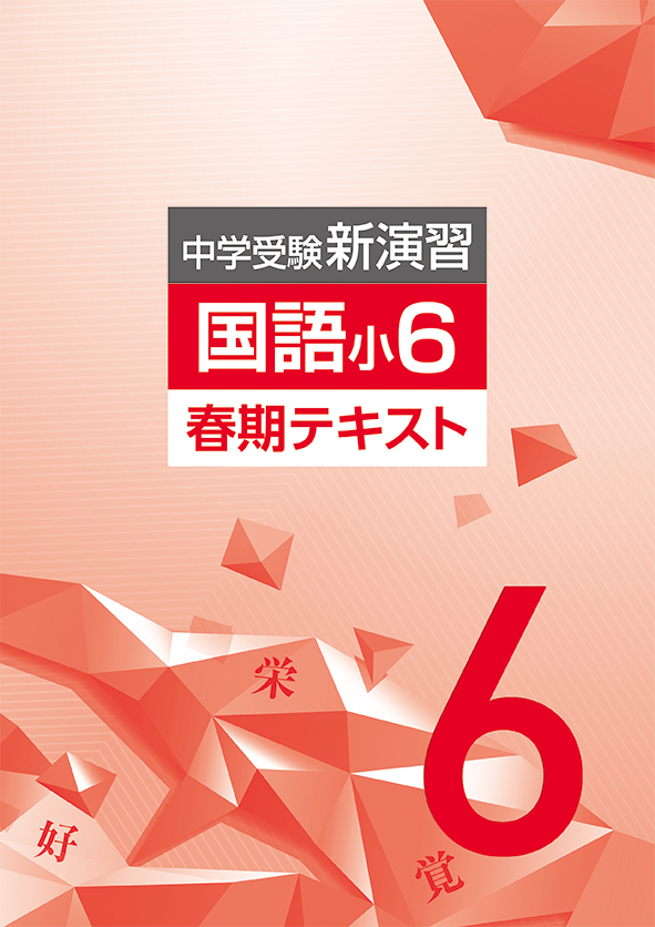 中学受験新演習　春期テキスト　国語　小６
