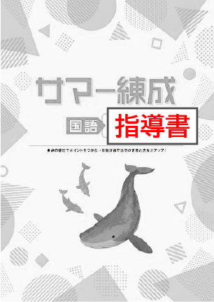 指導書　サマー練成　国語　中１